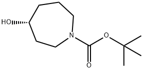 (R)-tert-Butyl 4-hydroxyazepane-1-carboxylate Struktur