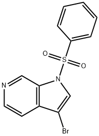 1-Benzenesulfonyl-3-broMo-1H-pyrrolo[2,3-c]pyridine Struktur