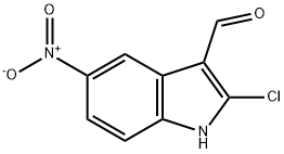 2-Chloro-5-nitro-1H-indole-3-carbaldehyde Struktur