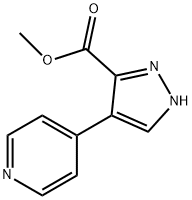 Methyl 4-(pyridin-4-yl)-1H-pyrazole-3-carboxylate Struktur