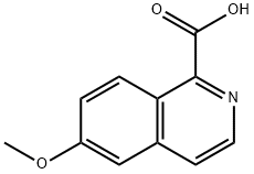 6-Methoxyisoquinoline-1-carboxylic acid Struktur