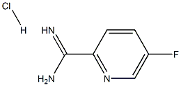 2-Pyridinecarboximidamide, 5-fluoro-, hydrochloride (1:1) Struktur