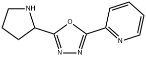 2-(5-Pyrrolidin-2-yl-[1,3,4]oxadiazol-2-yl)pyridine Struktur