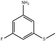 3-Fluoro-5-(Methylthio)aniline Struktur