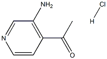 Ethanone, 1-(3-amino-4-pyridinyl)-, hydrochloride (1:1) Struktur