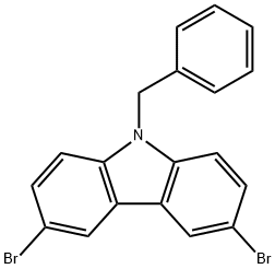 9-Benzyl-3,6-dibroMocarbazole Struktur