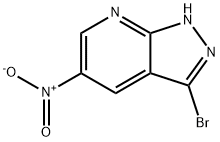 1H-Pyrazolo[3,4-b]pyridine, 3-bromo-5-nitro- Struktur