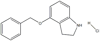 4-(benzyloxy)indoline hydrochloride Struktur