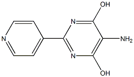 5-Amino-2-(pyridin-4-yl)pyrimidine-4,6-diol Struktur