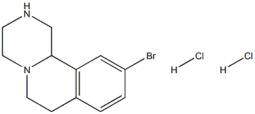 10-BROMO-2,3,4,6,7,11B-HEXAHYDRO-1H-PYRAZINO[2,1-A]ISOQUINOLINE DIHYDROCHLORIDE Struktur