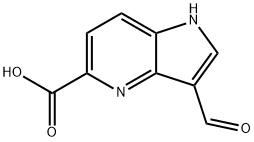 3-ForMyl-4-azaindole-5-carboxylic acid Struktur