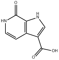 7-Hydroxy-6-azaindole-3-carboxylic acid Struktur