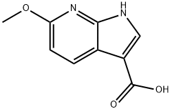 6-Methoxy-7-azaindole-3-carboxylic acid Struktur