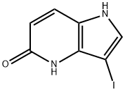 5-Hydroxy-3-iodo-4-azaindole Struktur