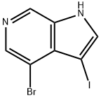 4-BroMo-3-iodo-6-azaindole Struktur