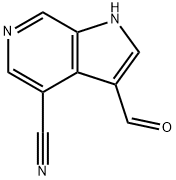 4-Cyano-6-azaindole-3-carbaldehyde Struktur