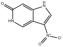 6-Hydroxy-3-nitro-5-azaindole Struktur