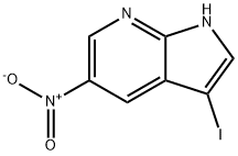 3-Iodo-5-nitro-7-azaindole Struktur