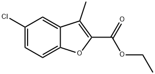 ethyl 5-chloro-3-Methylbenzofuran-2-carboxylate Struktur