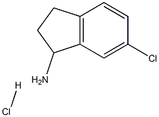 6-CHLORO-INDAN-1-YLAMINE HYDROCHLORIDE Structure