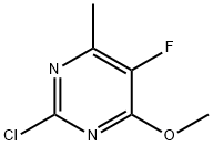 2-CHLORO-5-FLUORO-4-METHOXY-6-METHYLPYRIMIDINE Struktur