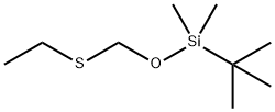 tert-Butyl-[(ethylthio)Methoxy]diMethylsilane Struktur