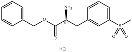 (S)-2-氨基-3-甲砜基-苯丙酸芐酯 結(jié)構(gòu)式