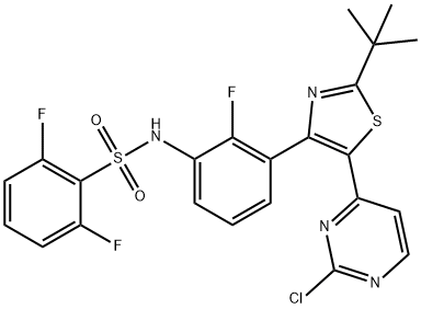 N-{3-[5-(2-chloro-4-pyriMidinyl)-2-(1,1-diethylethyl)-1,3-thiazol-4-yl]-2-fluoraphenyl}-2,6-difluorobenzenesulfonaMide