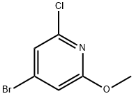 4-broMo-2-chloro-6-Methoxypyridine Struktur