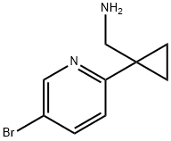 (1-(5-BROMOPYRIDIN-2-YL)CYCLOPROPYL)METHANAMINE Structure