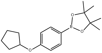 2-(4-Cyclopentyloxy-phenyl)-4,4,5,5-tetraMethyl-[1,3,2]dioxaborolane Struktur