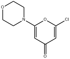 2-CHLORO-6-MORPHOLINOPYRAN-4-ONE Structure