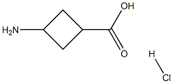 3-AMino-cyclobutanecarboxylic acid hydrochloride Struktur