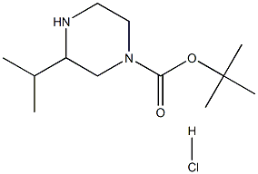 3-異丙基哌嗪-1-羧酸叔丁酯鹽酸鹽, 1203249-89-1, 結構式