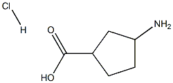 3-AMinocyclopentanecarboxylic acid hydrochloride Struktur