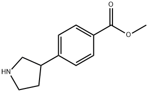 4-(3-Pyrrolidinyl)benzoic acid Methyl ester Struktur