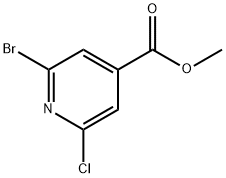 Methyl 2-broMo-6-chloroisonicotinate Struktur