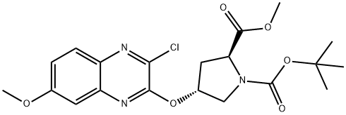 (2S)-4β-(3-クロロ-7-メトキシキノキサリン-2-イルオキシ)-1,2α-ピロリジンジカルボン酸1-tert-ブチル2-メチル