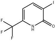 3-iodo-6-(trifluoroMethyl)pyridin-2-ol Struktur