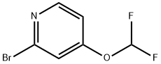 2-broMo-4-(difluoroMethoxy)pyridine Struktur