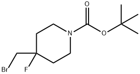 1-Boc-4-broMoMethyl-4-fluoropiperidine Struktur