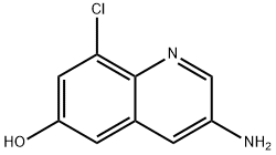 3-AMino-8-chloroquinolin-6-ol Struktur