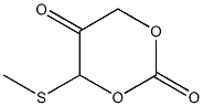 4-(methylthio)-1,3-dioxane-2,5-dione Struktur