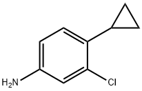 3-chloro-4-cyclopropylaniline Struktur