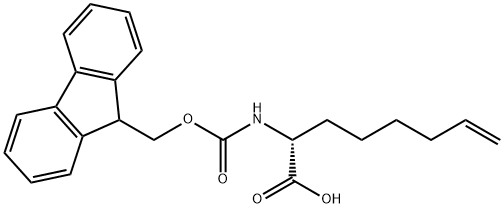 (R)-N-FMoc-2-(5'-pentenyl)glycine Struktur