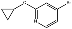 4-broMo-2-cyclopropoxypyridine Struktur