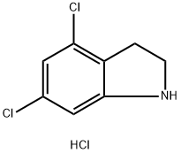 4,6-Dichloroindoline hydrochloride Struktur