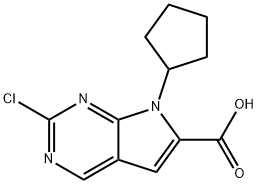 2-chloro-7-cyclopentyl-7H-pyrrolo[2,3-d]pyriMidine-6-carboxylic acid