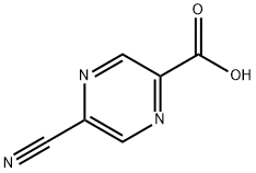 5-Cyanopyrazine-2-carboxylic acid Struktur