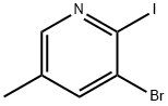 3-BROMO-2-IODO-5-METHYLPYRIDINE Struktur